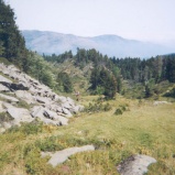 Blick vom oberen Plateau in Richtung Andorra